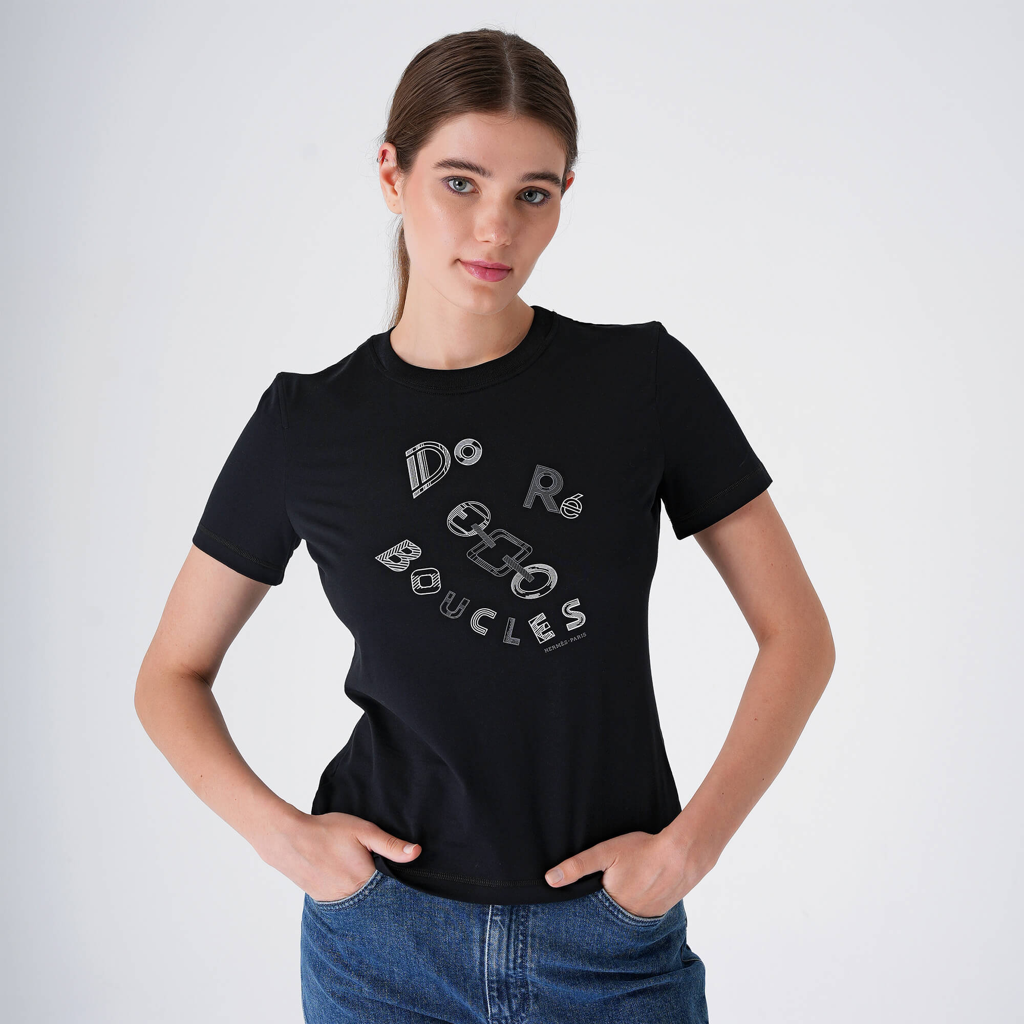 Hermes - Black Do Re Boucles 2024 Tshirt